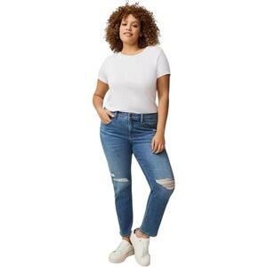 Torrid Perfect Boyfriend Mid-Rise Jeans Memory Lane - Size 24W Regular